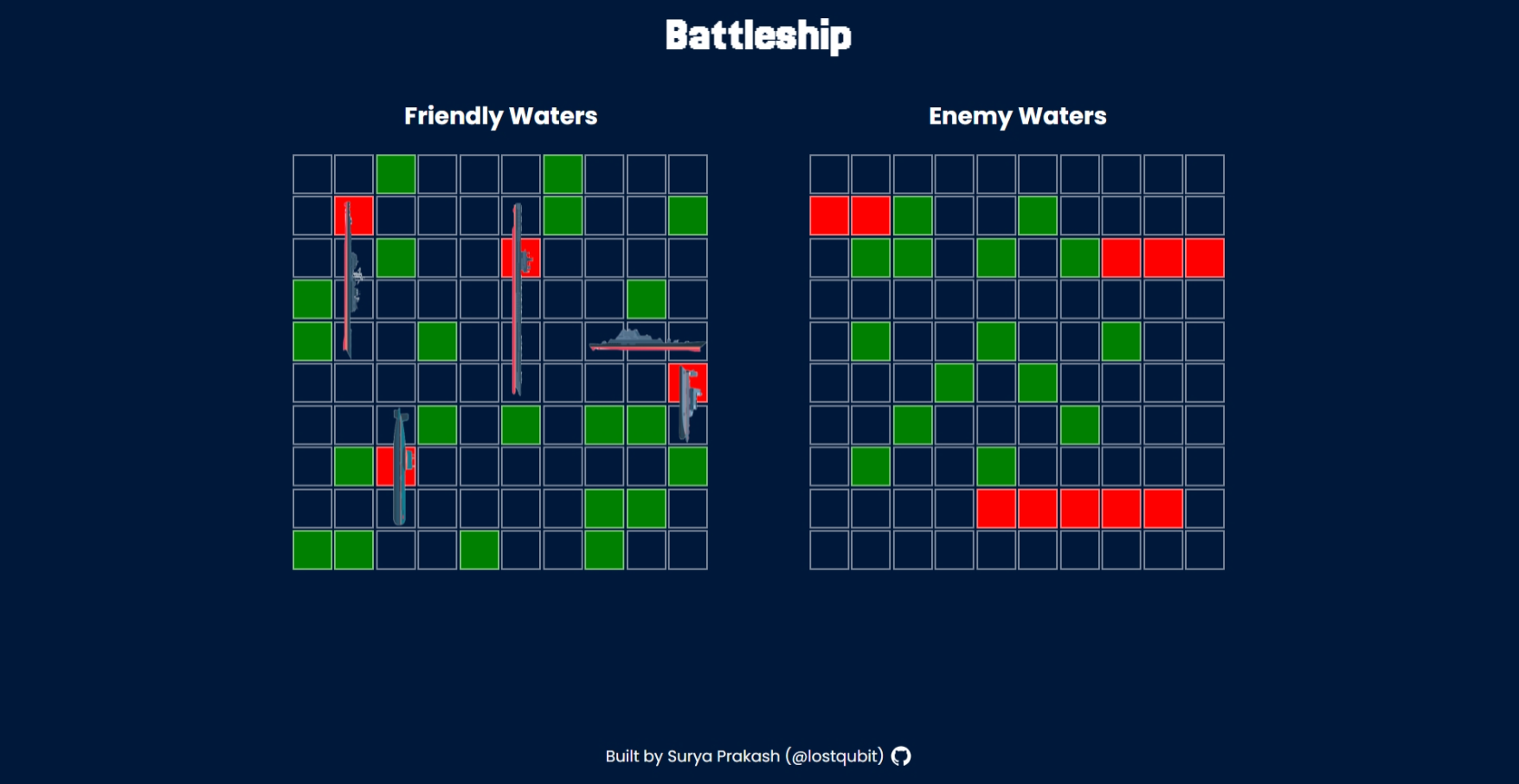 Screenshot of project